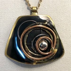 Artisan Mixed Metal Necklace